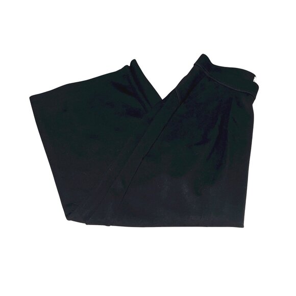 Halara High Waisted Pocket Wide Leg Work Pants Sz XL Womens Black Thick Soft Mat - Picture 12 of 16